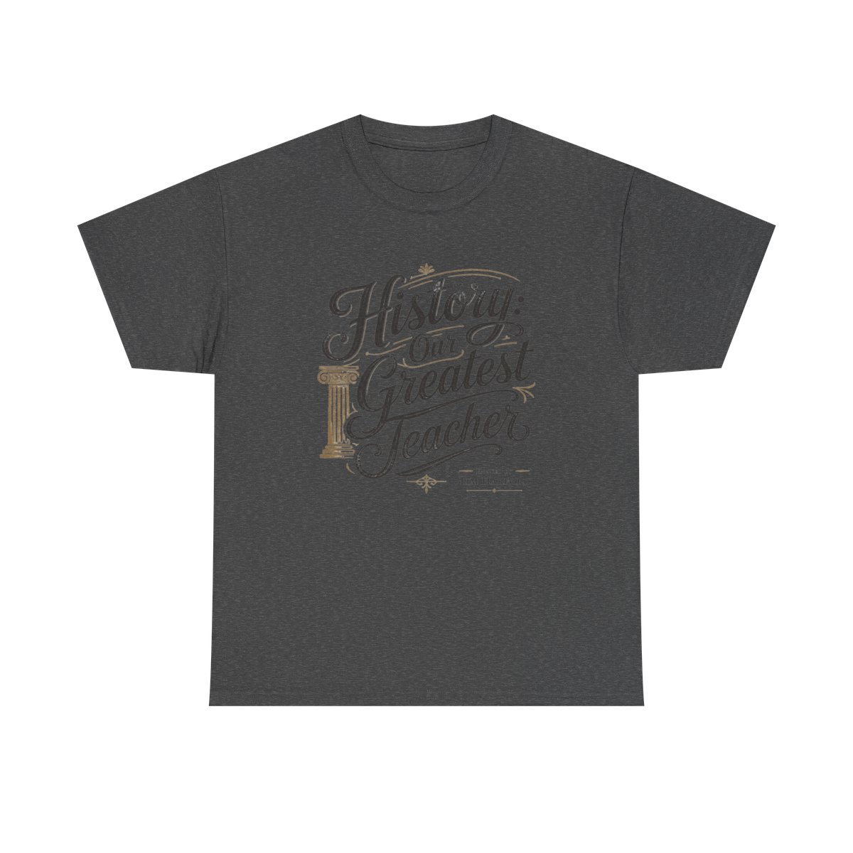 Cautionary Tales "History: Our Greatest Teacher" Unisex Tee - alternate angle 4, merchandise