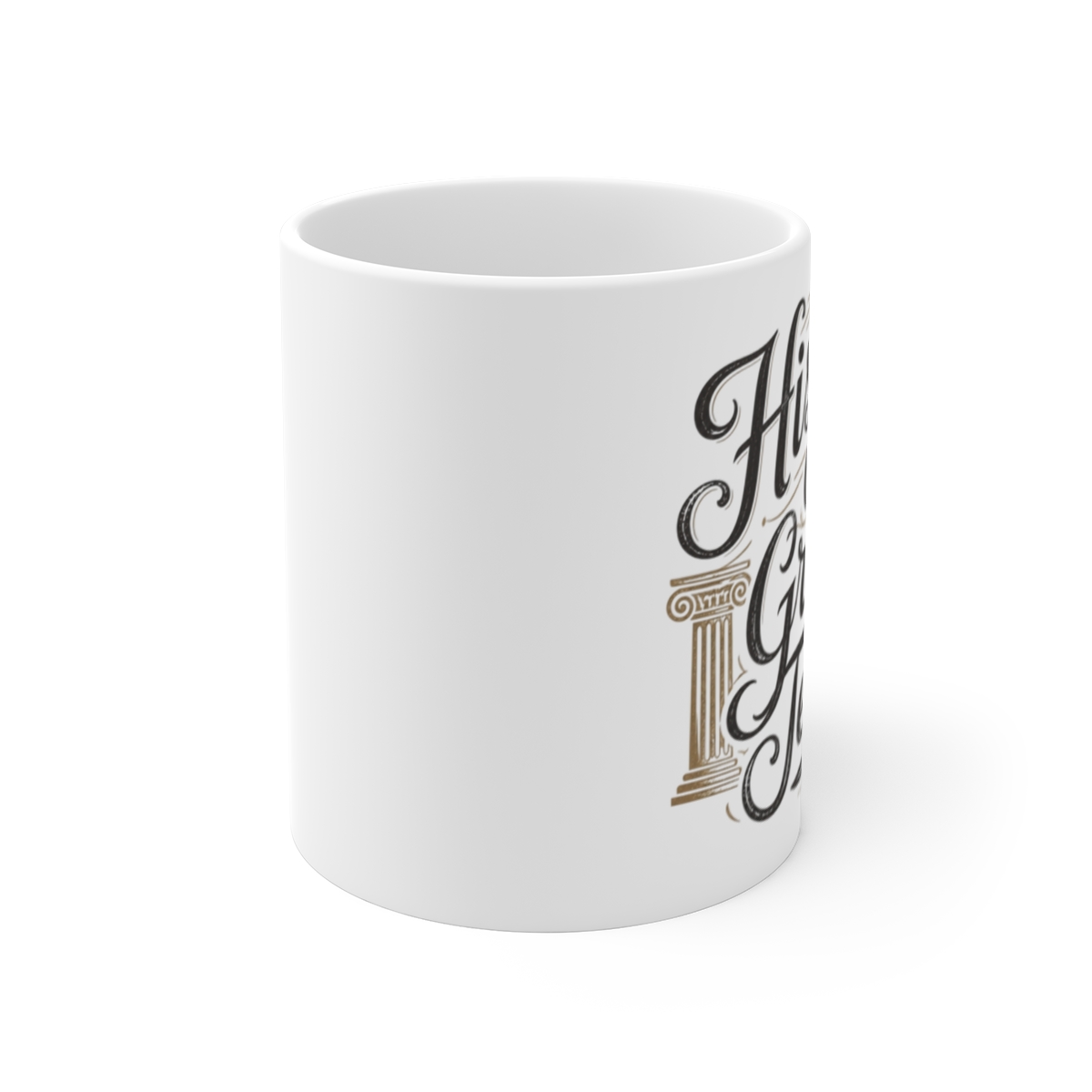 Cautionary Tales "History: Our Greatest Teacher" White Mug - alternate angle 1, merchandise